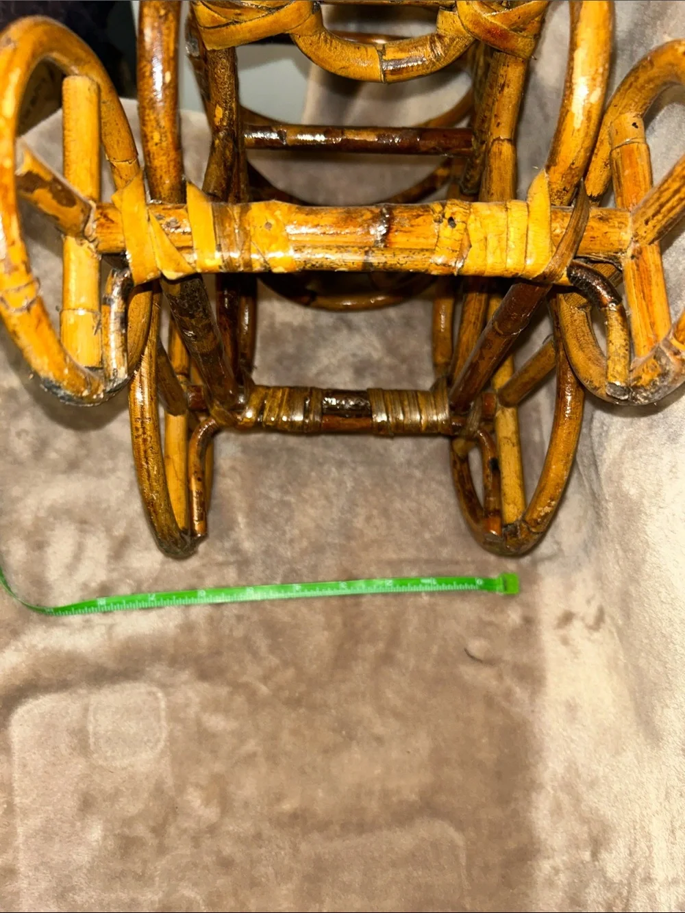 Vintage Wicker Rattan Baby Carriage Cottagecore Nursery Decor Basket  Whimsical
